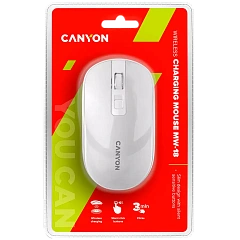 CANYON mouse MW-18 Wireless Charge Pearl White