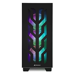 Корпус Sharkoon ELITE SHARK CA300T BE, Midi Tower, E-ATX, Black, 4x3.5"/7x2.5", 2xUSB3.0, USB-C