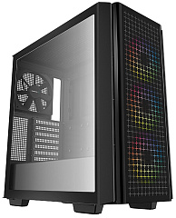 Корпус DeepCool CG540, Midi Tower, E-ATX, Black, 2x3.5"/2x2.5", 2xUSB3.0, RGB