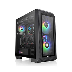 Корпус Thermaltake View 300 MX, Midi Tower, E-ATX, Black, 2x3.5/4x2.5, 2xUSB3.0, USB-C
