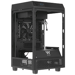 Корпус Thermaltake The Tower 100, Mini Tower, m-ITX, Black, 2x3.5"/2x2.5", 2xUSB3.0, USB-C