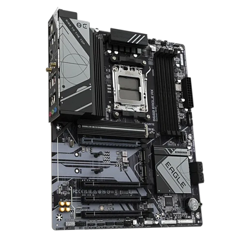 Матплата Gigabyte B650 Eagle AX, AM5, ATX, 4DDR-5, 4xPCI-Ex16, 4SATA, 3xM.2, HDMI, DP, 18USB