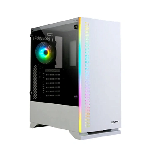 Корпус Zalman S5, Midi Tower, ATX, White, 2x3.5"/4x2.5", 2xUSB, USB3.0, RGB