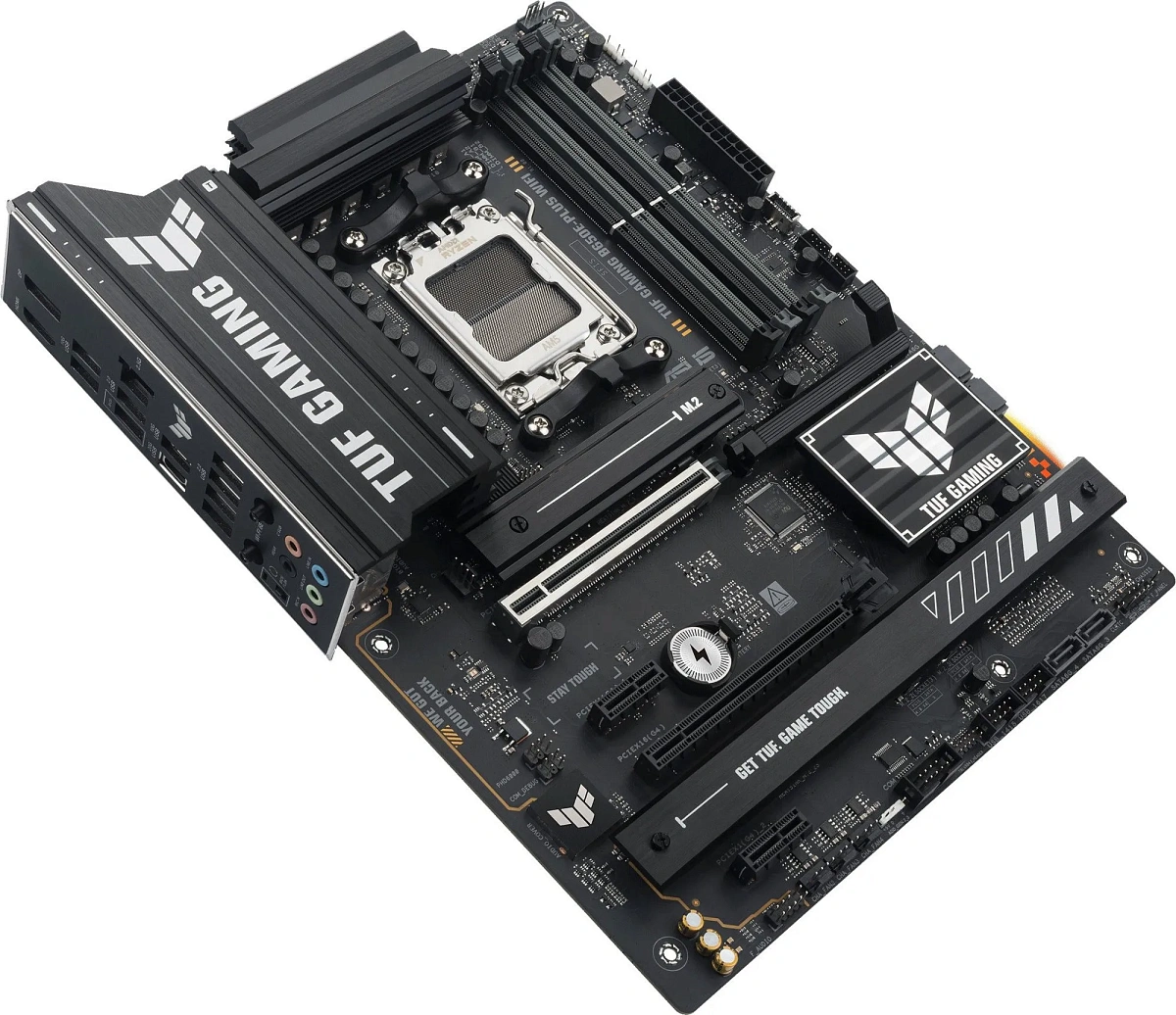 Матплата Asus TUF Gaming B650E-Plus WiFi, AM5, ATX, 4DDR-5, 2xPCI-Ex16, 4SATA, 3xM.2, HDMI, DP,15USB