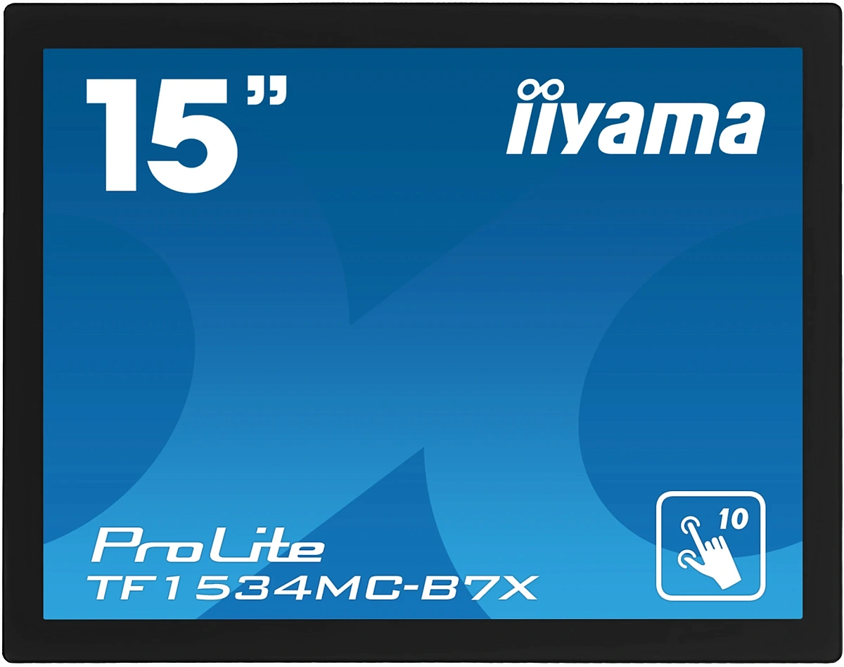 Монитор LCD 15'' 4:3 1024x768(XGA) TN, TOUCH, 60 Hz, 370cd/m2, 700:1, 8ms, VGA, DVI, HDMI, DP, Pivot, Black