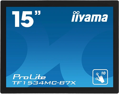 Монитор LCD 15'' 4:3 1024x768(XGA) TN, TOUCH, 60 Hz, 370cd/m2, 700:1, 8ms, VGA, DVI, HDMI, DP, Pivot, Black