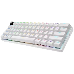 LOGITECH G PRO X 60 LIGHTSPEED Wireless Gaming Keyboard (Tactile) - WHITE - US INT'L - 2.4GHZ/BT - EMEA28-935 - TACTILE SWITCH