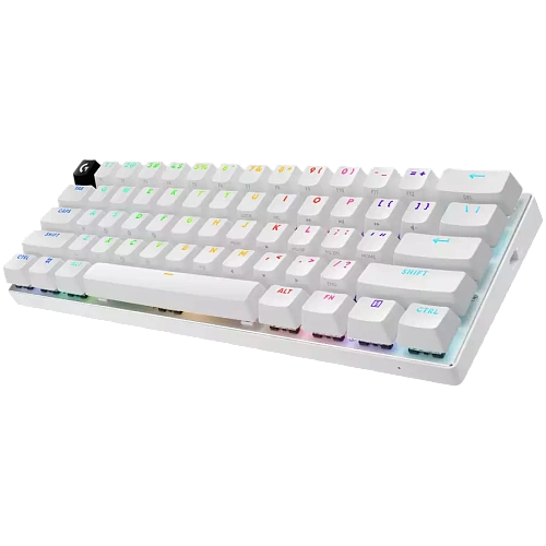 LOGITECH G PRO X 60 LIGHTSPEED Wireless Gaming Keyboard (Tactile) - WHITE - US INT'L - 2.4GHZ/BT - EMEA28-935 - TACTILE SWITCH