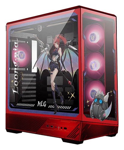Корпус MSI Pano 130R MLG Edition, Midi Tower, ATX, Red, 2x3.5"/3х2.5", 2xUSB3.2, USB-C