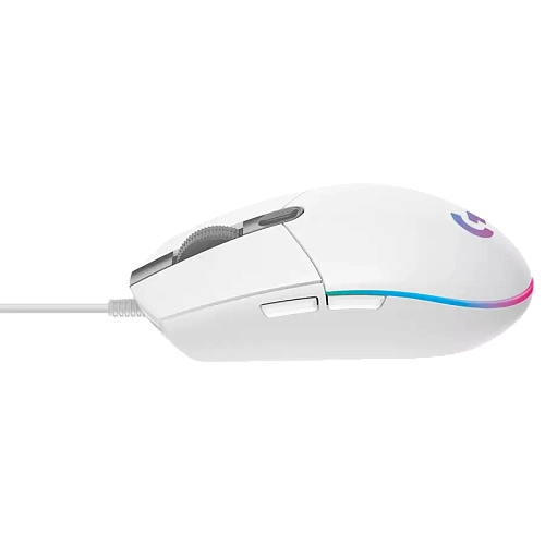 Мышь Logitech G102 LightSync, White, Wired, Gaming, Optical, 8000dpi, RGB backlight, USB
