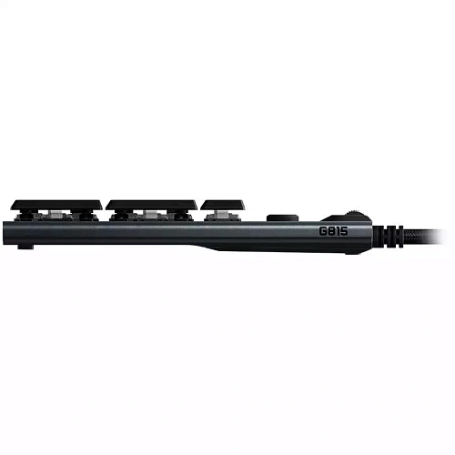 Клавиатура Logitech G815, Black-Grey, Wired, Gaming, Multimedia, RGB-Backlight, GL Tactile Brown,USB