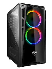 Корпус Cougar Turret, Midi Tower, ATX, Black, 2x2.5", USB2.0, 2xUSB3.0