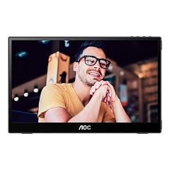 Монитор 15.6" AOC 16T3EA, Black, IPS, 1920x1080@60Hz, 250кд/м2, 700:1, 4ms, USB-C