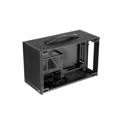 Корпус PCCooler K101 MESH GY 3F ITX 2xUSB3.0, USB-C, 1x3.5", 4x2.5" Предустановлено 3 вентилятора, Цвет: Grey
