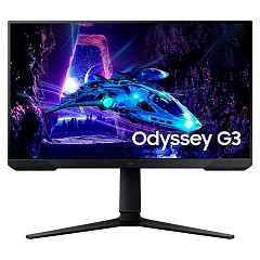 Монитор 24" Samsung Odyssey G3 LS24DG300EIXCI, Black, VA,1920x1080@180Hz,250кд/м2,3000:1,1ms,HDMI,DP