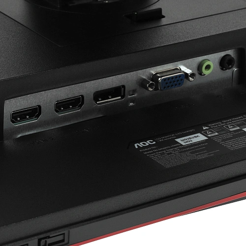 Монитор 23.8" AOC 24G2SU/BK, Black-Red, VA, 1920x1080@165Hz, 350кд/м2, 3000:1, 4ms, VGA, 2xHDMI, DP