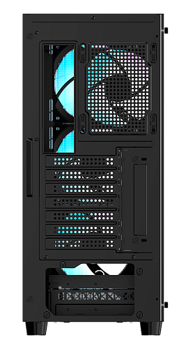 Корпус Ocypus Gamma C70 BK ARGB ATX/mATX/ITX 2xUSB, Черный, Предустановленно 4x120мм ARGB Fans, Gamma-C70-BKG400XX-GL