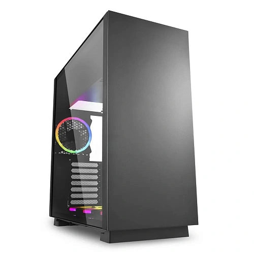 Корпус Sharkoon Pure Steel RGB, Midi Tower, E-ATX, ATX, Black, 3x3.5"/5x2.5", 2xUSB3.0