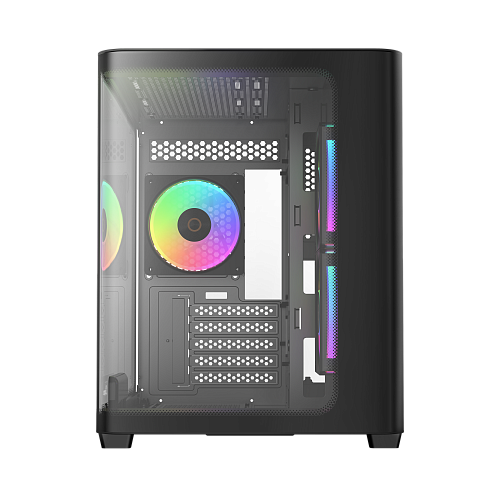 Корпус Ocypus Iota C50 BK Curve ARGB Digital mATX/ITX 2xUSB Type-C Черный Iota-C50-BKD300CD-GL