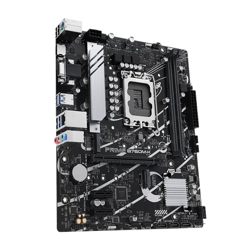 Матплата Asus Prime B760M-K, iB760, S1700, mATX, 2DDR-5, 1xPCI-Ex16, 4SATA, 2xM.2, VGA, HDMI, 11USB