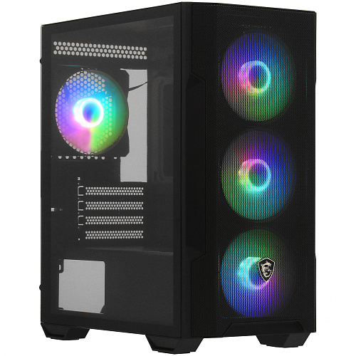 Корпус MSI MAG Forge M100R, Mini Tower, m-ATX, Black, 2x3.5"/2x2.5", 2xUSB2.0, USB3.0