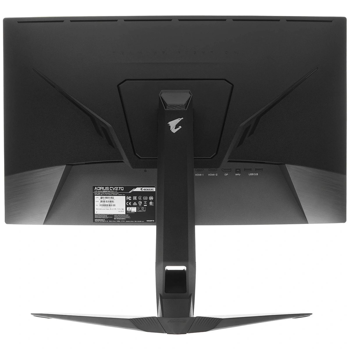 Монитор 27" Gigabyte Aorus CV27Q, Black, VA, 2560x1440@165Hz, 400кд/м2, 3000:1, 1ms, 2xHDMI, DP