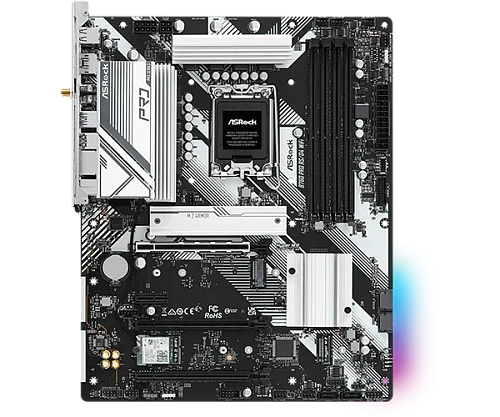 Матплата ASRock B760 Pro RS/D4 WiFi, iB760, S1700, mATX, 4DDR-4,2xPCI-Ex16,4SATA,2xM.2,HDMI,DP,13USB