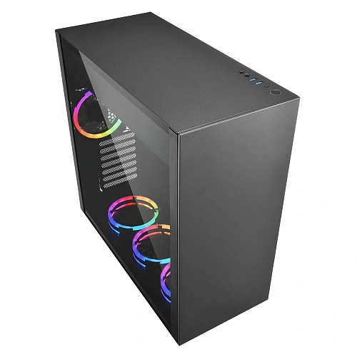 Корпус ПК без БП Sharkoon PURE STEEL RGB Bk