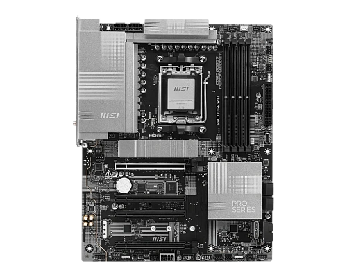 Матплата MSI PRO X870-P WiFi, AM5, ATX, 4DDR-5, 4хPCI-Ex16, 4SATA, 4xM.2, HDMI, USB-C, 11USB
