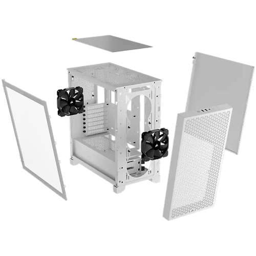 Corsair 3000D Tempered Glass Mid-Tower, White