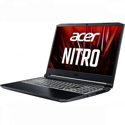 Ноутбук Acer NH.QBRER.002 Nitro 5 AN515-45 15.6'' FHD(1920x1080) IPS 144Hz nonGLARE/AMD Ryzen 7 5800H 3.20GHz Octa/8GB/512GB SSD/NVIDIA GeForce RTX 3070 8GB/WiFi/BT/HD Web Camera/2,3 kg/DOS/1Y/BLACK