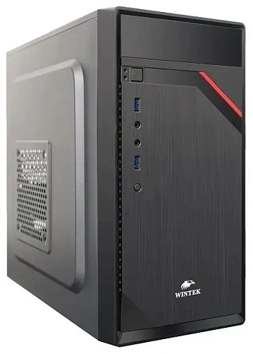 Корпус Wintek K0610 V3, Mini Tower, mATX, Black, 1x5.25"/3x3.5"/2x2.5" HDD, 2xUSB, Mic+Audio