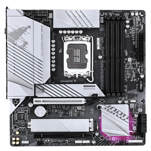 Матплата Gigabyte B760M Aorus Elite WiFi6E Gen5, iB760,S1700,mATX,4DDR-5,4SATA,2xM.2,HDMI,DP,16USB