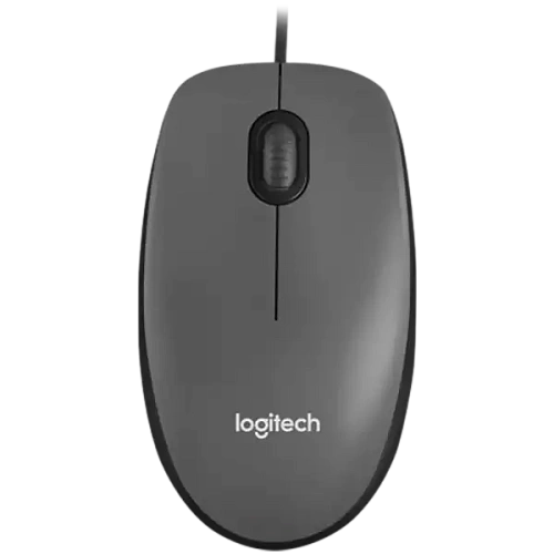 Мышь Logitech M100, Black, Wired, Optical, 1000dpi, USB