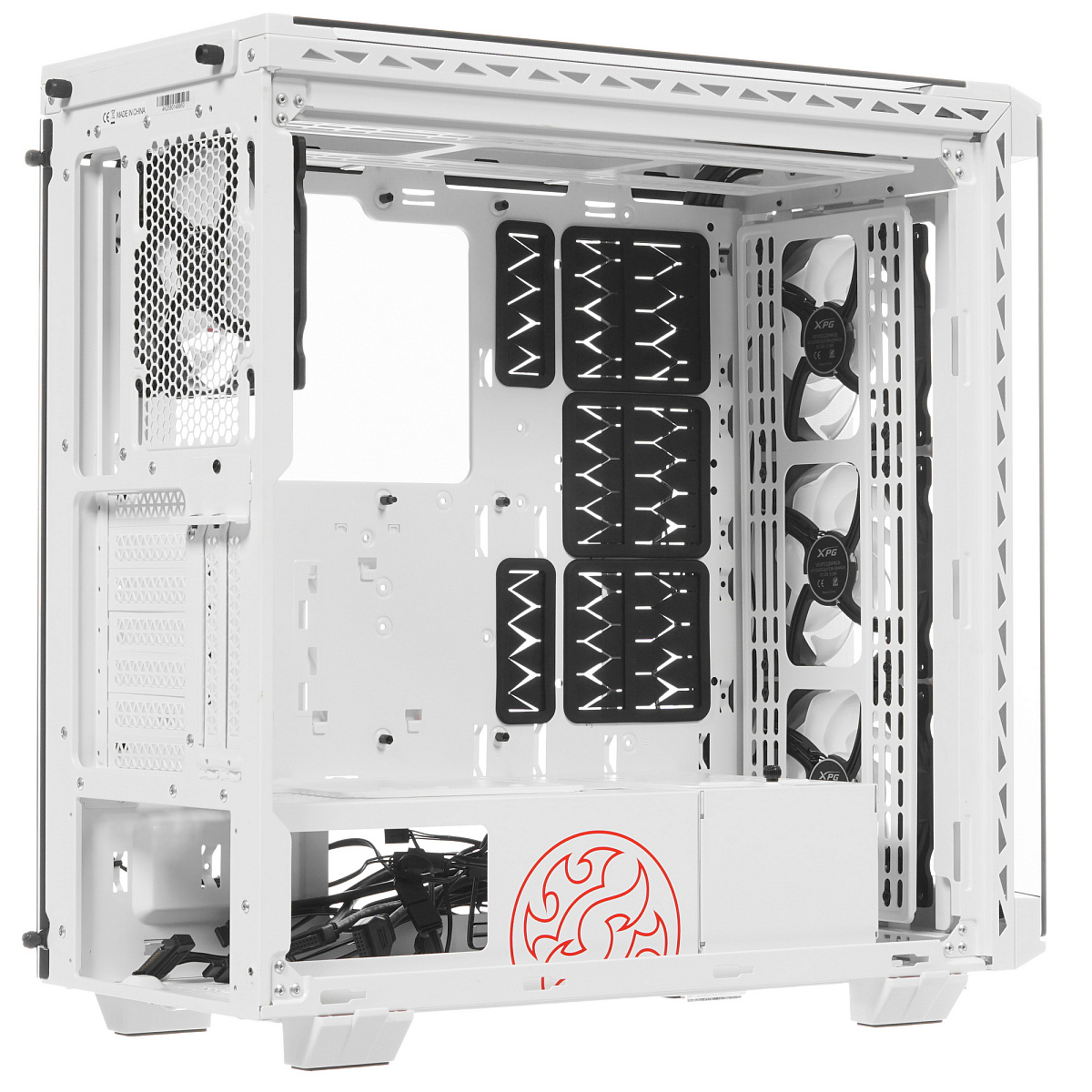 Корпус Adata XPG Battlecruiser, Midi Tower, ATX, White, 2x3.5"/6x2.5", 2xUSB3.0, USB-C