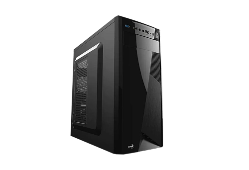 Корпус AeroCool CS-1101, Midi Tower, ATX, Black, 1x5.25"/3x3.5"/1x2.5", 2xUSB, USB3.0