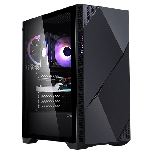 Корпус Zalman Z3 Iceberg, Midi Tower, ATX, Black, 2x3.5"/4x2.5", 3xUSB2.0