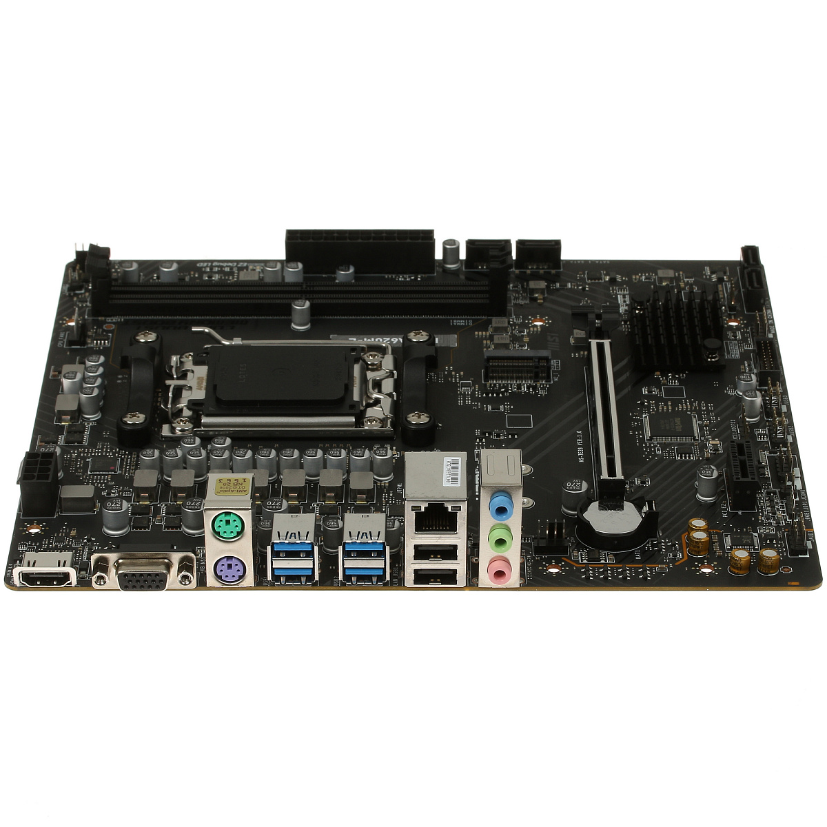 Матплата MSI PRO A620M-E, AM5, mATX, 2DDR-5, 1xPCI-Ex16, 4SATA, 1xM.2, HDMI, VGA, 12USB