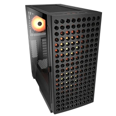 Корпус Cougar Airface ECO RGB, Midi Tower, ATX, E-ATX, Black, 2x3.5"/2x2.5", 2xUSB3.0, USB-С