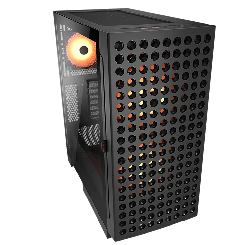 Корпус Cougar Airface ECO RGB, Midi Tower, ATX, E-ATX, Black, 2x3.5"/2x2.5", 2xUSB3.0, USB-С