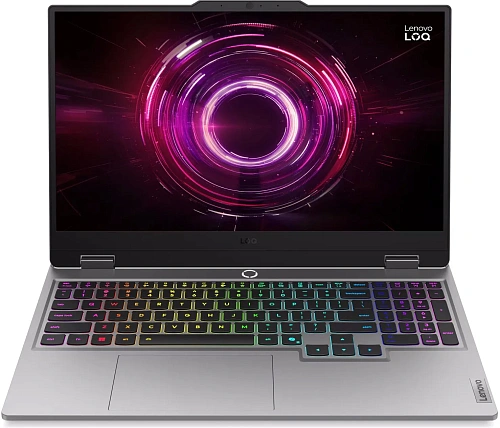 Ноутбук Lenovo LOQ 15AHP10, Ryzen 5 220/15.6"FHD/16GB/512GB/GF RTX5050 8GB/LAN/DOS
