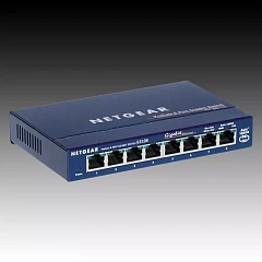Netgear ProSafe Gigabit Ethernet Switch,  8 x 10/100/1000 RJ45 ports, Desktop