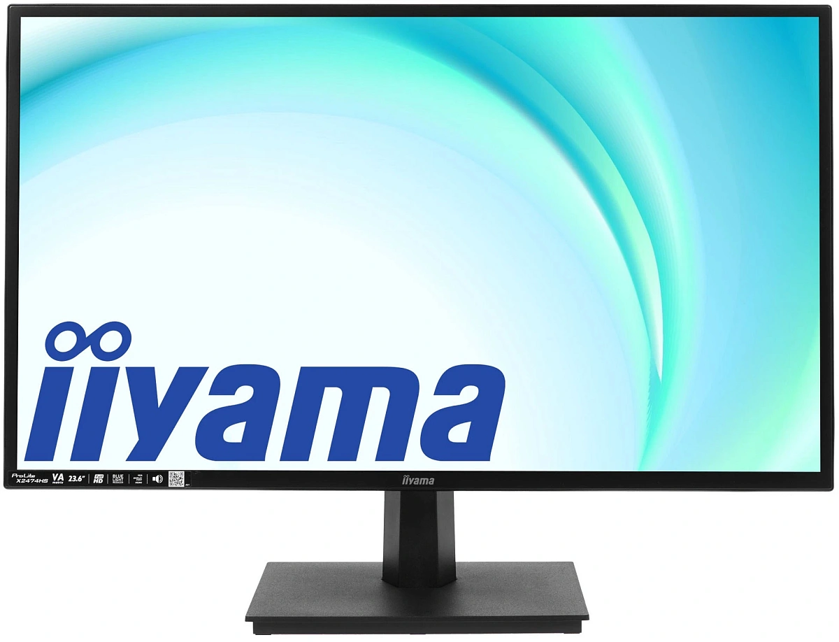 Монитор LCD 23.6'' 16:9 1920х1080(FHD) VA, 250cd/m2, 3000:1, 80M:1, 4ms, VGA, HDMI, DP, Tilt, Speakers, 3Y, Black