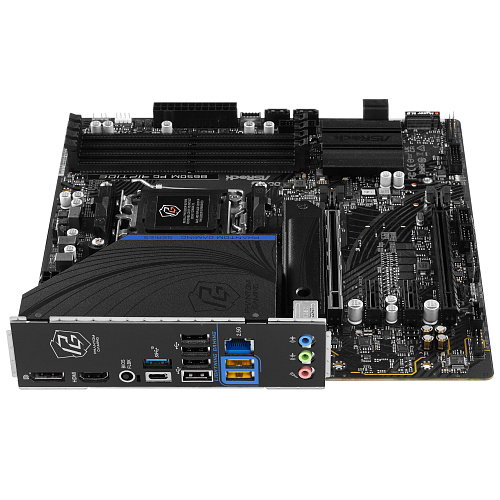 Матплата ASRock B650M PG Riptide, AM5, mATX, 4DDR-5, 2xPCI-Ex16, 4SATA, 2xM.2, HDMI, DP, 17USB