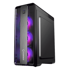 Корпус GameMax MoonLight FRGB(MFG.G511), Midi Tower, ATX, Black, 2x3.5"/2x2.5", 2xUSB2.0, USB3.0