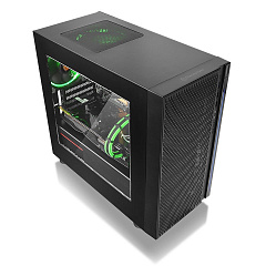 Корпус Thermaltake Versa H18, Mini Tower, m-ATX, Black, 2x3.5"/2x2.5", 3xUSB