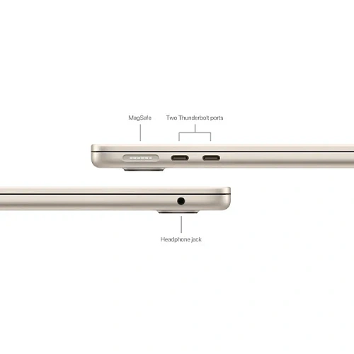 Ноутбук Apple MacBook Air A3114, Apple M3/15"Retina/8GB/256GB/10-core GPU/MacOS/Starlight