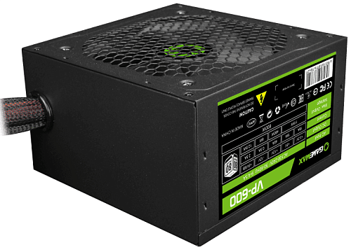БП ATX 600W GameMax VP-600, Bronze, 20+4/20+4+8/24+4/24+8, 12сm, 2x6+2p PCI-E