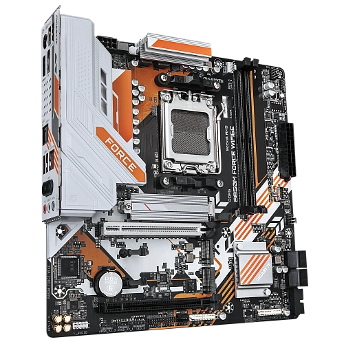 Матплата Gigabyte B850M Force WiFi6E, AM5, mATX, 2DDR-5, 2xPCI-Ex16, 4SATA, 3xM.2, HDMI, DP, 13USB