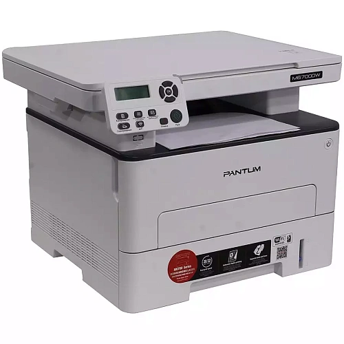 Pantum M6700DW (копир, принтер, цв. сканер) (чб., A4, 30ppm, 128MB, 525MHz, 60-200 г/м2, 1200x1200 dpi, макс. 60т мес., двухсторонняя печать, GDI, USB 2.0, Ethernet 10/100, Wi-Fi, Scan to E-mail (PC, FTP), в комплекте стар.-й картридж на 1т отп.-ов + фото